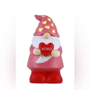 Miss Valentine 10" Lighted Gnome - Pink